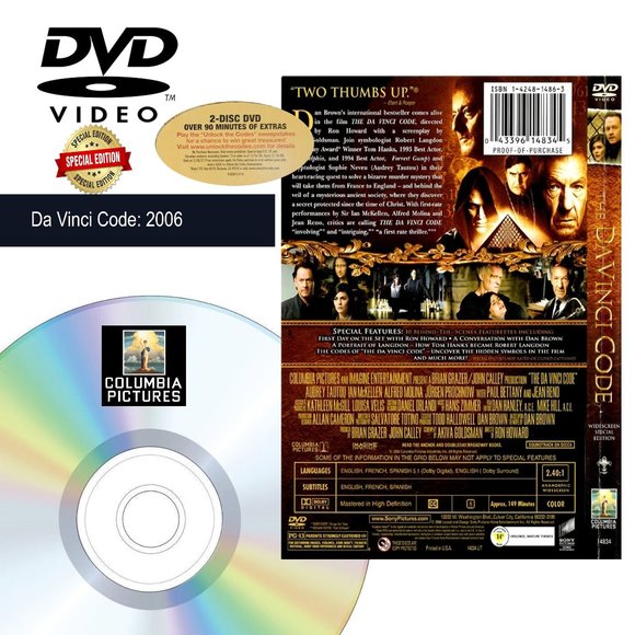 DVD: Da Vinci Code: Special Edition : 2 Disc Set - Picture 2 of 2